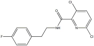 3,6-dichloro-N-[2-(4-fluorophenyl)ethyl]pyridine-2-carboxamide Structure