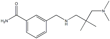 3-[({2-[(dimethylamino)methyl]-2-methylpropyl}amino)methyl]benzamide Structure