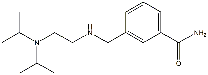 3-[({2-[bis(propan-2-yl)amino]ethyl}amino)methyl]benzamide,,结构式