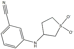 3-[(1,1-dioxidotetrahydrothien-3-yl)amino]benzonitrile 化学構造式