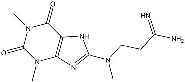 3-[(1,3-dimethyl-2,6-dioxo-2,3,6,7-tetrahydro-1H-purin-8-yl)(methyl)amino]propanimidamide