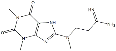 3-[(1,3-dimethyl-2,6-dioxo-2,3,6,7-tetrahydro-1H-purin-8-yl)(methyl)amino]propanimidamide|