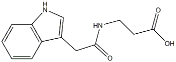  3-[(1H-indol-3-ylacetyl)amino]propanoic acid