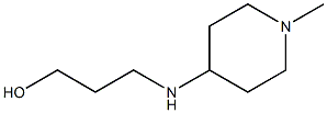 3-[(1-methylpiperidin-4-yl)amino]propan-1-ol,,结构式