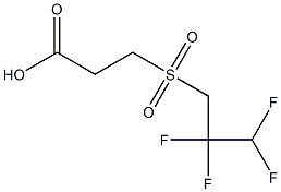 3-[(2,2,3,3-tetrafluoropropane)sulfonyl]propanoic acid 结构式