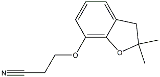 3-[(2,2-dimethyl-2,3-dihydro-1-benzofuran-7-yl)oxy]propanenitrile,,结构式