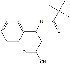 3-[(2,2-dimethylpropanoyl)amino]-3-phenylpropanoic acid