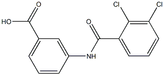 3-[(2,3-dichlorobenzene)amido]benzoic acid Struktur