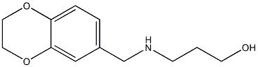 3-[(2,3-dihydro-1,4-benzodioxin-6-ylmethyl)amino]propan-1-ol Struktur