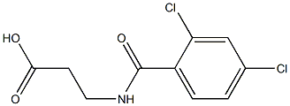 3-[(2,4-dichlorobenzoyl)amino]propanoic acid 化学構造式