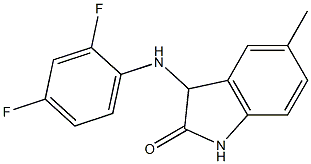 3-[(2,4-difluorophenyl)amino]-5-methyl-2,3-dihydro-1H-indol-2-one