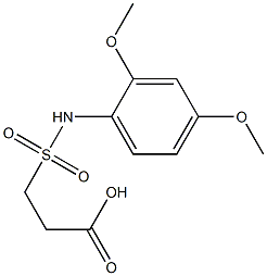 3-[(2,4-dimethoxyphenyl)sulfamoyl]propanoic acid Structure