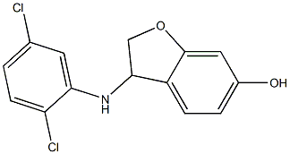 3-[(2,5-dichlorophenyl)amino]-2,3-dihydro-1-benzofuran-6-ol|