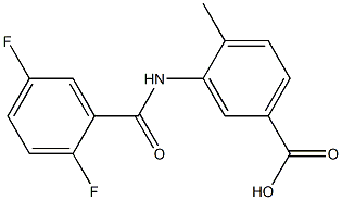  3-[(2,5-difluorobenzoyl)amino]-4-methylbenzoic acid