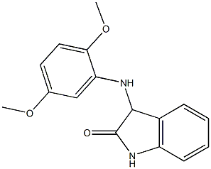 3-[(2,5-dimethoxyphenyl)amino]-2,3-dihydro-1H-indol-2-one 结构式