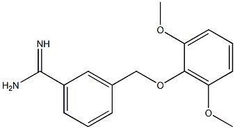 3-[(2,6-dimethoxyphenoxy)methyl]benzenecarboximidamide|