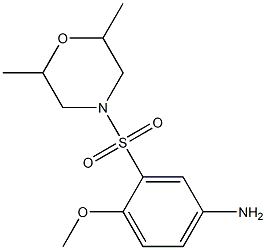  3-[(2,6-dimethylmorpholine-4-)sulfonyl]-4-methoxyaniline