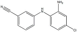 3-[(2-amino-4-chlorophenyl)amino]benzonitrile Structure