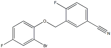3-[(2-bromo-4-fluorophenoxy)methyl]-4-fluorobenzonitrile|