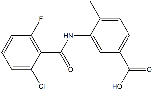 3-[(2-chloro-6-fluorobenzene)amido]-4-methylbenzoic acid