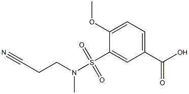  3-[(2-cyanoethyl)(methyl)sulfamoyl]-4-methoxybenzoic acid