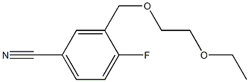 3-[(2-ethoxyethoxy)methyl]-4-fluorobenzonitrile Struktur