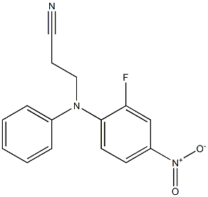 3-[(2-fluoro-4-nitrophenyl)(phenyl)amino]propanenitrile 结构式