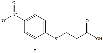 3-[(2-fluoro-4-nitrophenyl)sulfanyl]propanoic acid Structure