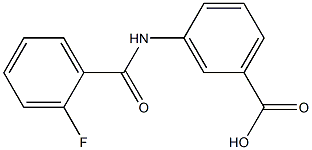  3-[(2-fluorobenzoyl)amino]benzoic acid