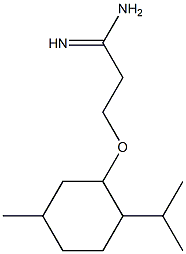 3-[(2-isopropyl-5-methylcyclohexyl)oxy]propanimidamide Struktur