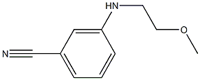 3-[(2-methoxyethyl)amino]benzonitrile Structure