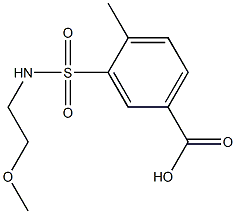 3-[(2-methoxyethyl)sulfamoyl]-4-methylbenzoic acid