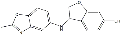 3-[(2-methyl-1,3-benzoxazol-5-yl)amino]-2,3-dihydro-1-benzofuran-6-ol