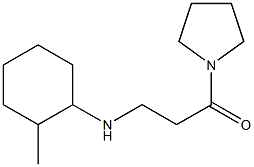 3-[(2-methylcyclohexyl)amino]-1-(pyrrolidin-1-yl)propan-1-one Structure