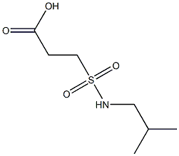 3-[(2-methylpropyl)sulfamoyl]propanoic acid Structure