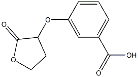 3-[(2-oxooxolan-3-yl)oxy]benzoic acid Struktur