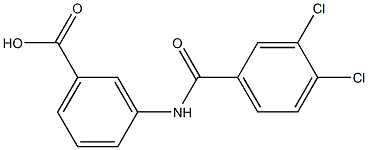 3-[(3,4-dichlorobenzene)amido]benzoic acid Structure