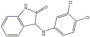 3-[(3,4-dichlorophenyl)amino]-2,3-dihydro-1H-indol-2-one,,结构式