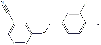 3-[(3,4-dichlorophenyl)methoxy]benzonitrile Structure