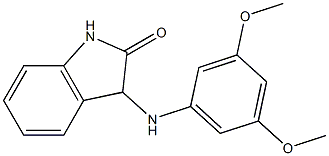 3-[(3,5-dimethoxyphenyl)amino]-2,3-dihydro-1H-indol-2-one Structure