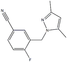 3-[(3,5-dimethyl-1H-pyrazol-1-yl)methyl]-4-fluorobenzonitrile