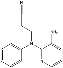 3-[(3-aminopyridin-2-yl)(phenyl)amino]propanenitrile 结构式