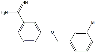 3-[(3-bromobenzyl)oxy]benzenecarboximidamide,,结构式