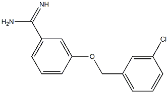 3-[(3-chlorobenzyl)oxy]benzenecarboximidamide Structure