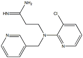 3-[(3-chloropyridin-2-yl)(pyridin-3-ylmethyl)amino]propanimidamide