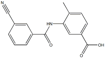 3-[(3-cyanobenzene)amido]-4-methylbenzoic acid