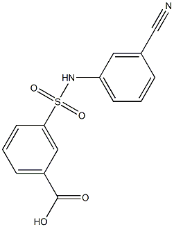 3-[(3-cyanophenyl)sulfamoyl]benzoic acid|