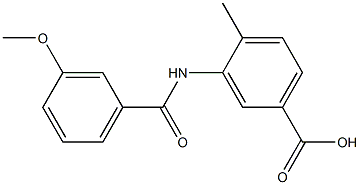  3-[(3-methoxybenzoyl)amino]-4-methylbenzoic acid