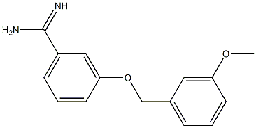 3-[(3-methoxybenzyl)oxy]benzenecarboximidamide Struktur