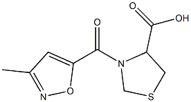 3-[(3-methyl-1,2-oxazol-5-yl)carbonyl]-1,3-thiazolidine-4-carboxylic acid|